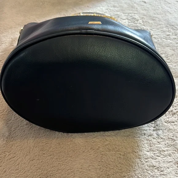 Vintage Betsey Johnson Black Bag with Gold Accents - Picture 11 of 11